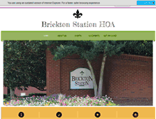 Tablet Screenshot of bricktonstationhoa.com